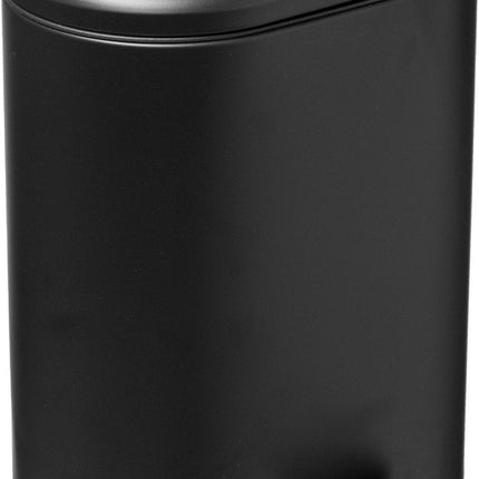 5Five - Prullenbak - Vuilnisemmer - 6L - Pedaalemmer - Soft case-Zwart
