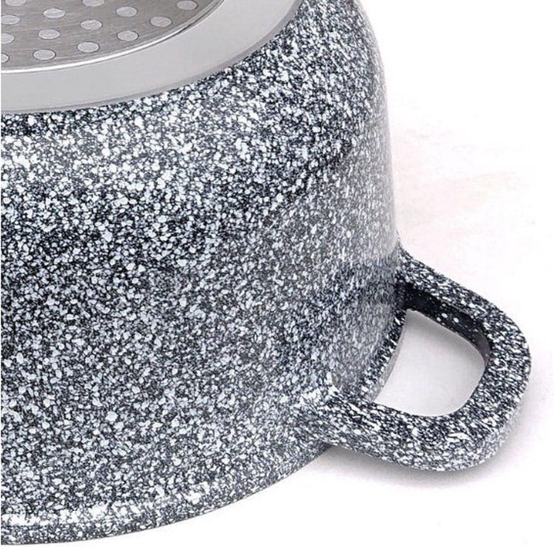 Klausberg kookpan met deksel – marmercoating, grijs, Ø 16 tot 28 cm – foto 25