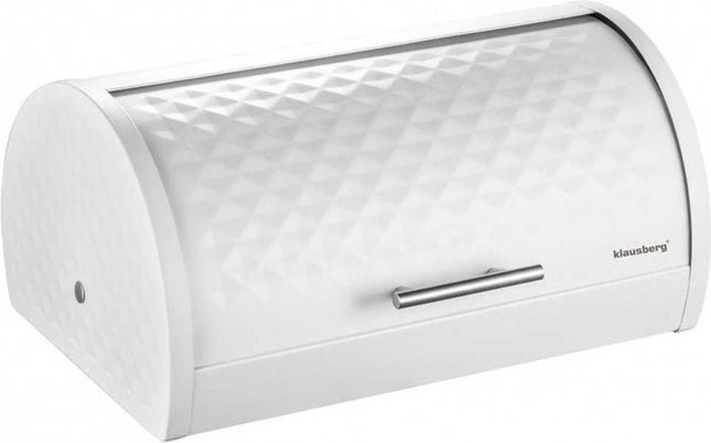 Boîte à pain en acier - blanc - diamant