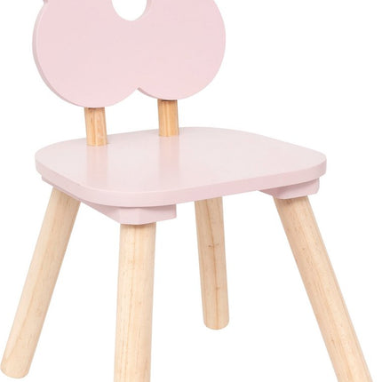 Atmosphera Kids Chaise enfant fleur - 27x27x48cm - Rose