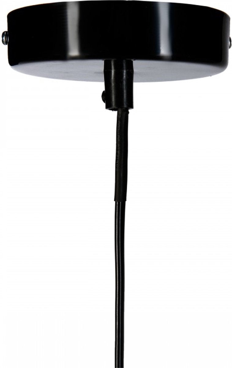 Black metal wire pendant lamp - D 25 cm