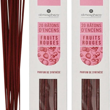 Bâtonnets d'encens Atmosphera senteur cocktail de fruits - pack économique - 40 bâtonnets - 25cm - Relaxant - Apaisant