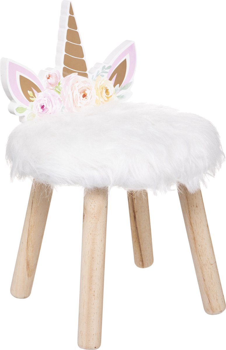 Atmosphera Kids Kinderhocker Einhorn - Hocker - Kinderstuhl - Ø 27 cm H 40 cm