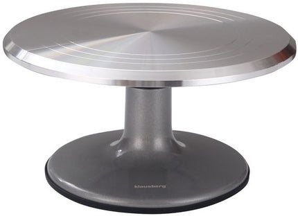 Klausberg 7771 - Plateau tournant - acier - 25 cm - Support à gâteau - Présentoir à gâteau