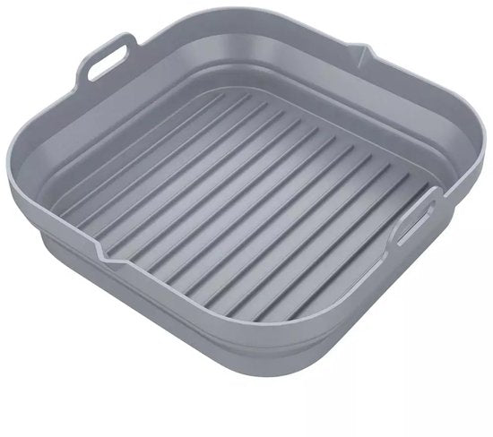 KLAUSBERG - 2-delige Siliconen Airfryer Bakvorm Set - Herbruikbaar en Hittebestendig tot 230°C - Geschikt voor Airfryer, Oven en Magnetron