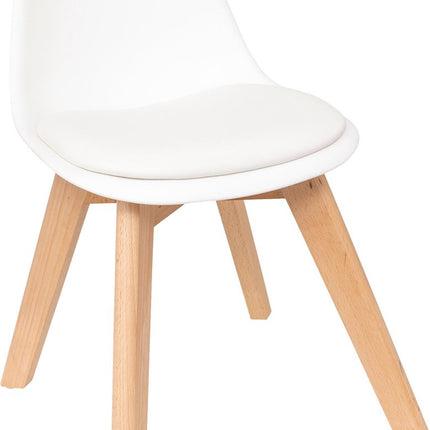 Atmosphera Kids Mini Baya - Chaise enfant - 55x31x39cm - Blanc