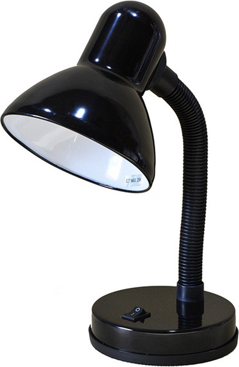 Desk lamp black - flexible arm - metal - nursery
