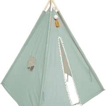 Atmosphera Tipi speeltent voor kinderen - 120 x 120 x 160 cm - groenblauw - wigwam