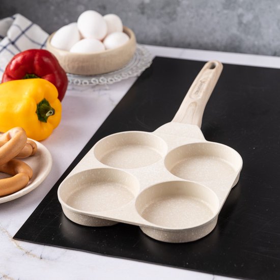 Klausberg 7823 - pan voor Eieren - burgers - pannenkoeken - Creme - Anti-aanbakpan
