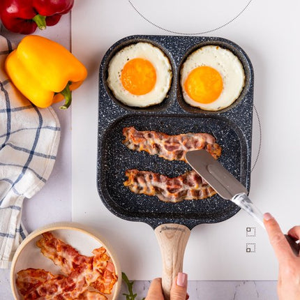 Klausberg 7827 - Poêle à œufs - burgers - crêpes - Noir - Revêtement antiadhésif