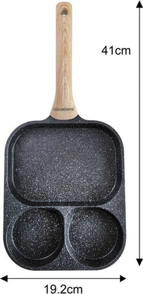 Klausberg 7827 - Poêle à œufs - burgers - crêpes - Noir - Revêtement antiadhésif