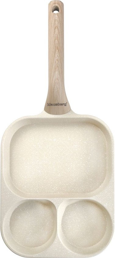 Klausberg 7829 - Pan for eggs - burgers - pancakes - Cream - Non-stick pan