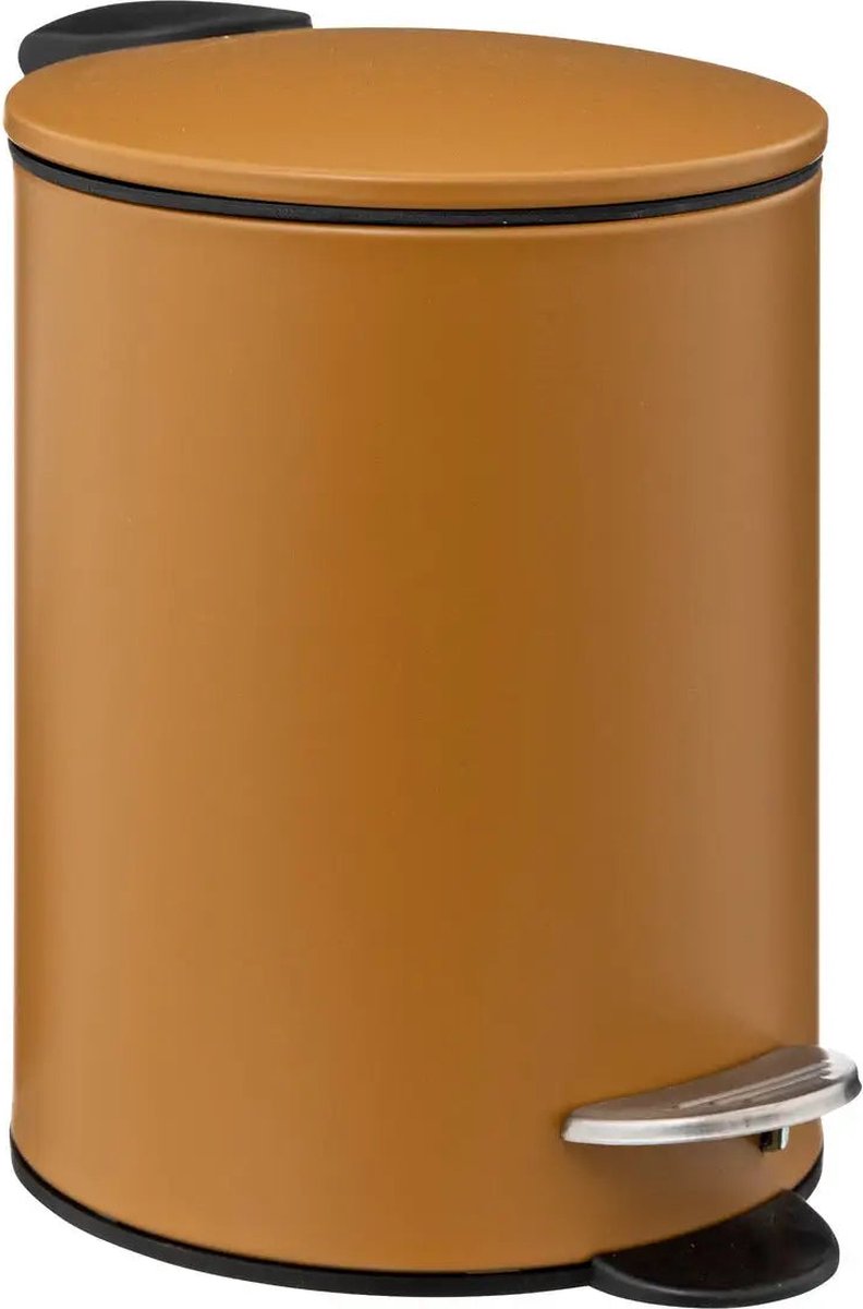 5Five Kosmetikeimer Stilvoll & Kompakt - Soft-Close - 3L - Cognac