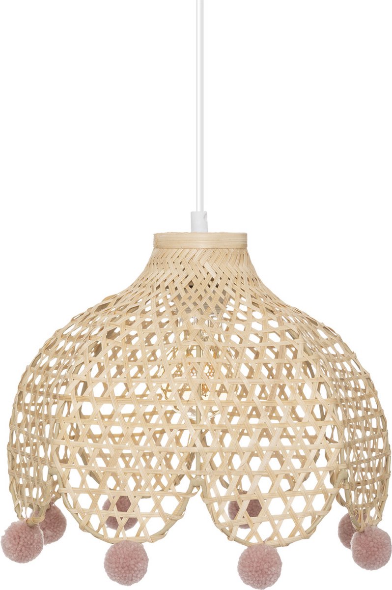 Atmosphera Kids Kinderlampe / Hängelampe Bambus - Ø 28 cm