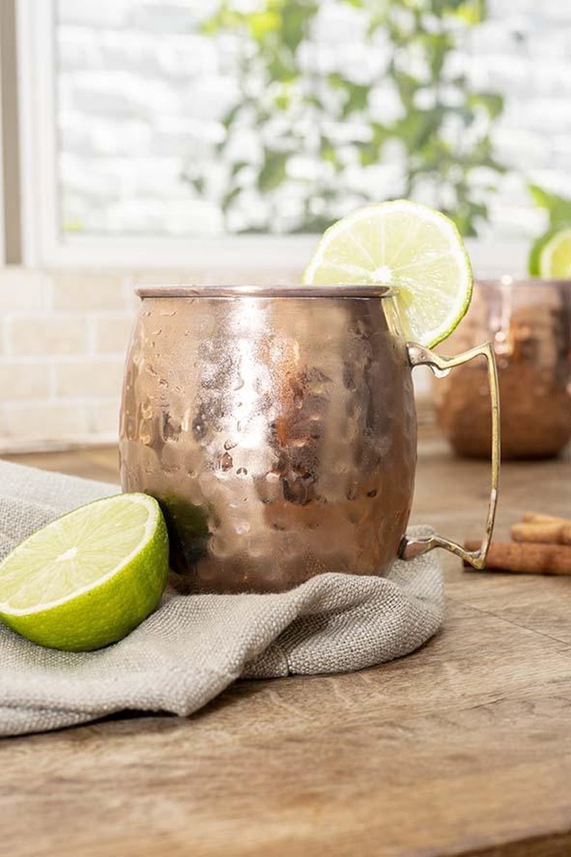 Mug Drinkbeker Gehamerd Koper