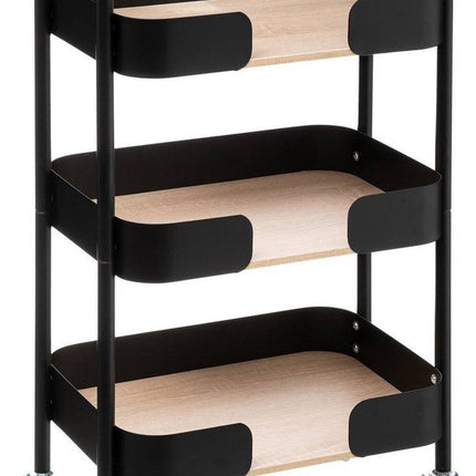 5Five Chariot de rangement 3 niveaux - Blackwood