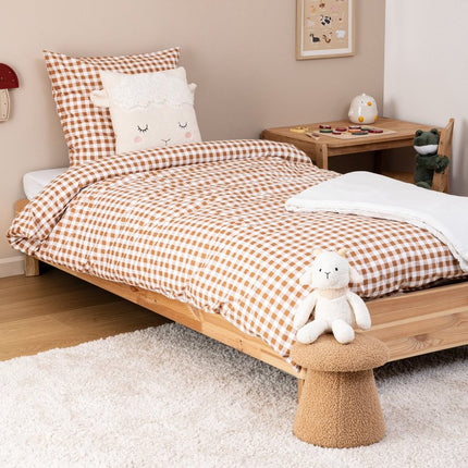 Atmosphera Kids Parure de lit avec 1 taie d'oreiller 140x200cm/65x65cm - Vichy