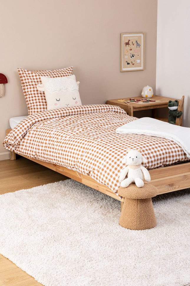 Atmosphera Kids Parure de lit avec 1 taie d'oreiller 140x200cm/65x65cm - Vichy