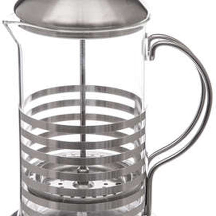5Five Cafetière à Piston - 800 ml - Verre/Inox - Machine à café pour café frais - 16 x 12 x 22 cm