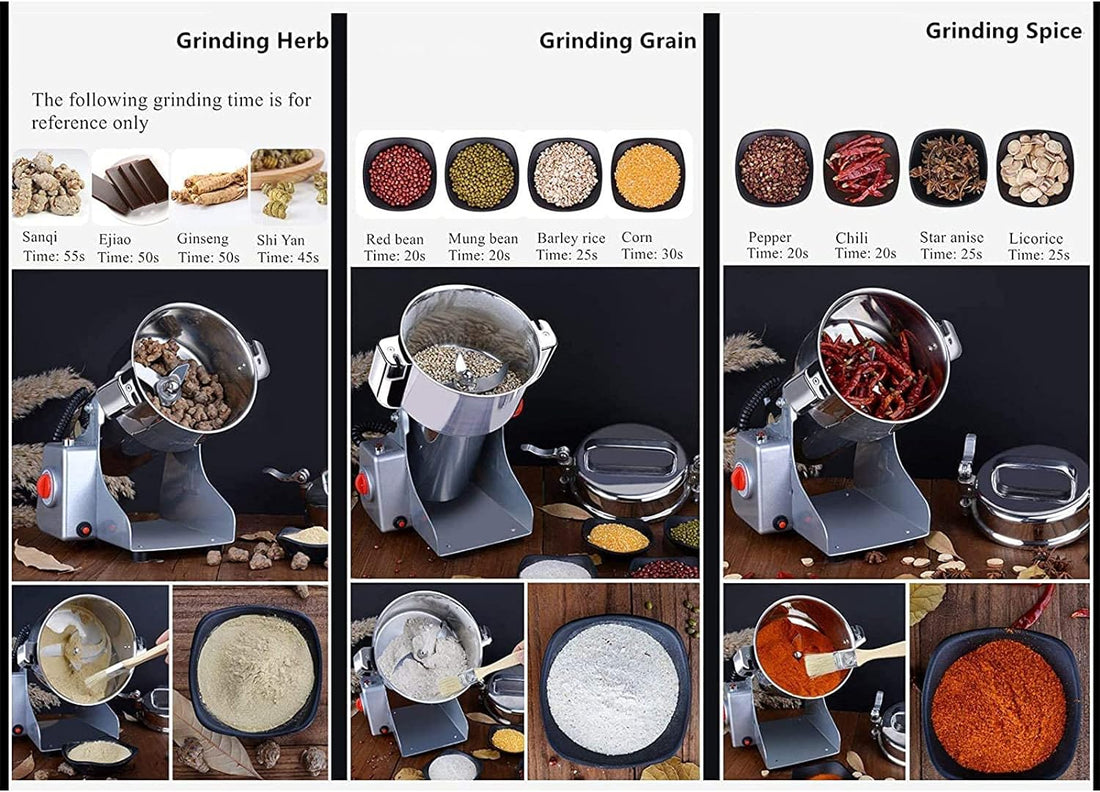 Multifunktionaler Grinder – Elektrische Kräutermühle – Getreidemühle – 700g