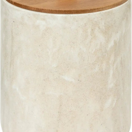 5Five Como Poubelle à pédale avec couvercle - Effet marbre - 5L - Beige