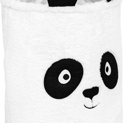 Atmosphera Panier Pliant Panda - Rangement - Ø35xH40cm - Noir/Blanc