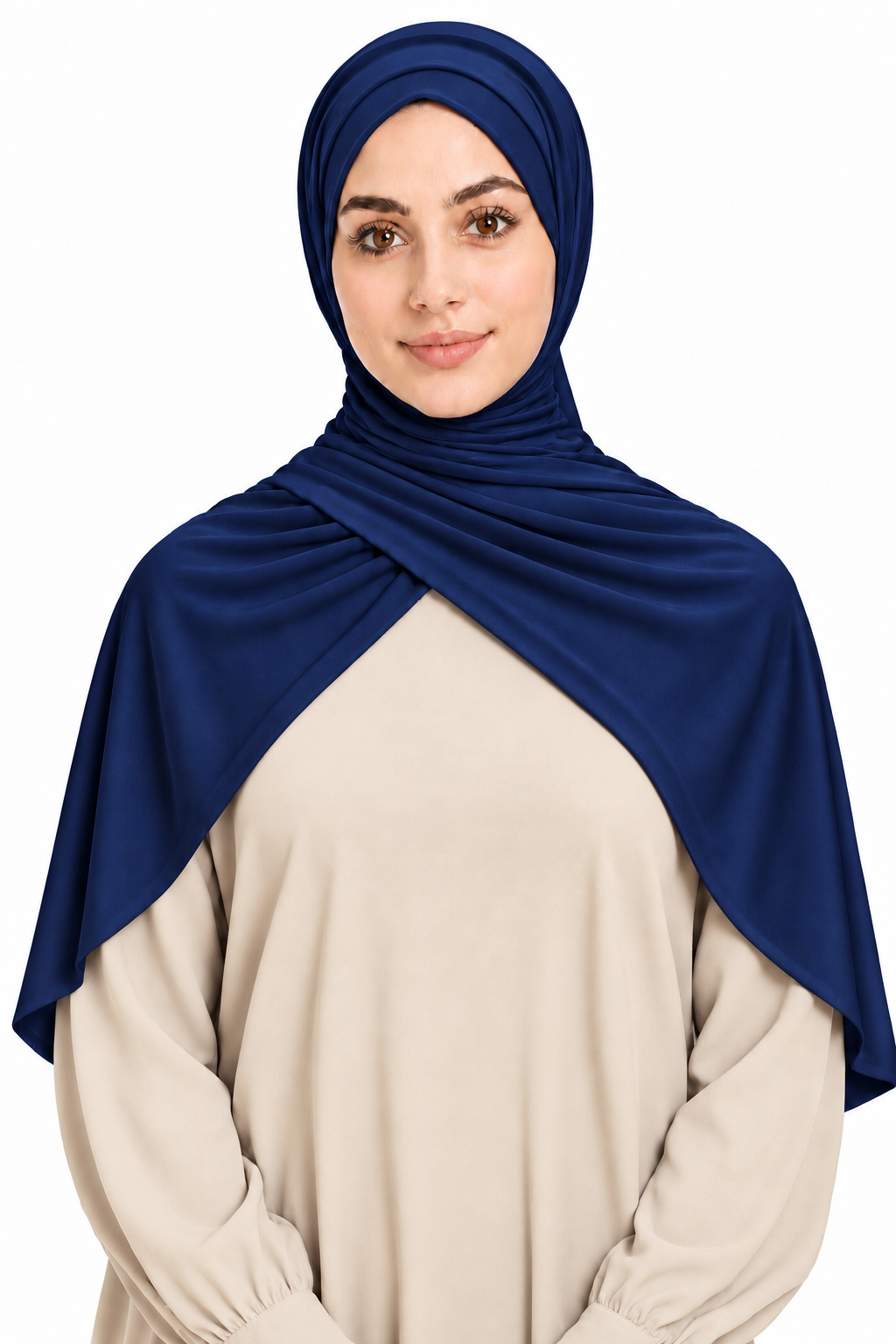 Foulard en jersey fluide – hijab souple légèrement extensible, 5 couleurs