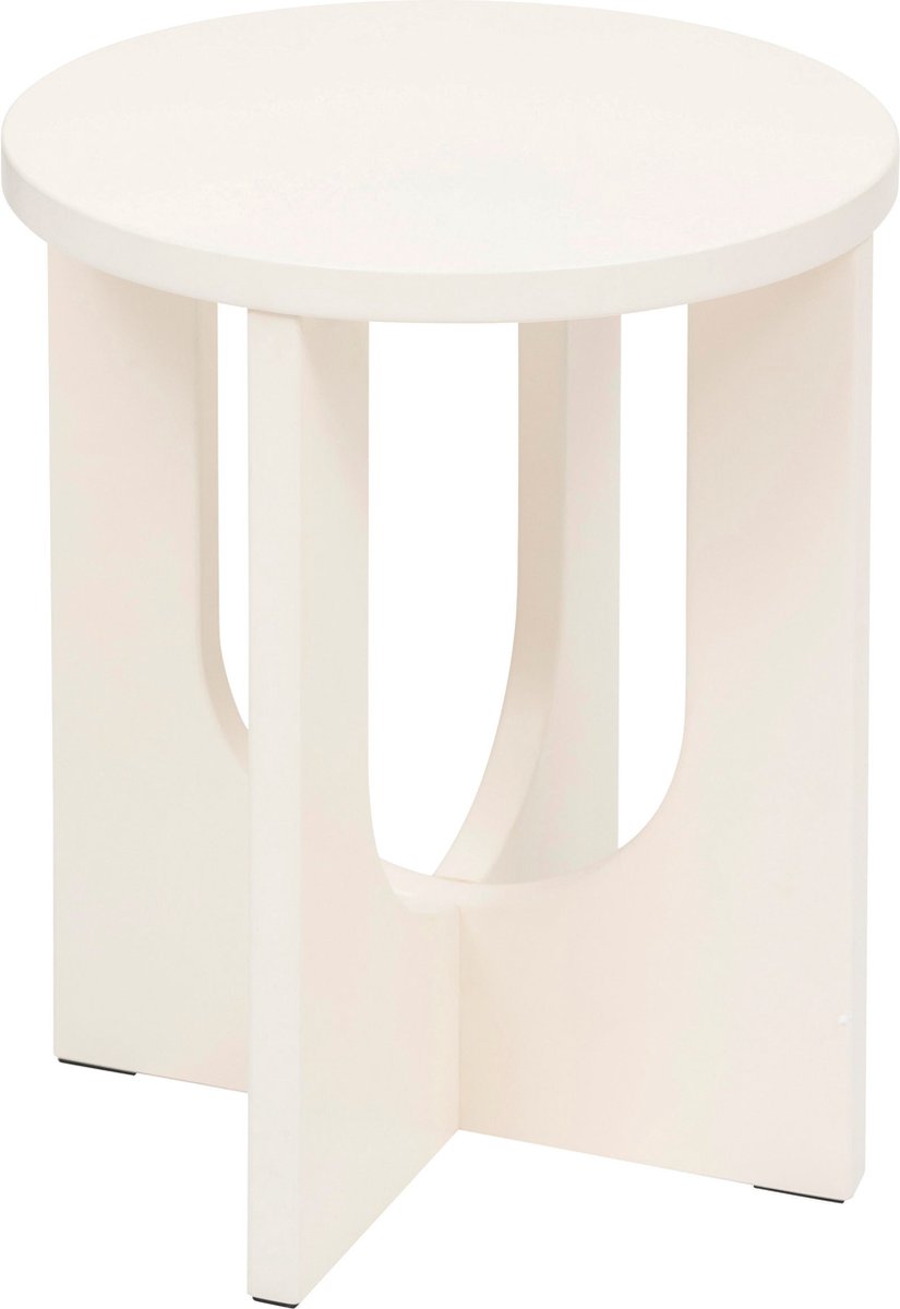 Atmosphera bijzettafel Bloom – ronde salontafel van MDF, Ø 40 x 50,5 cm