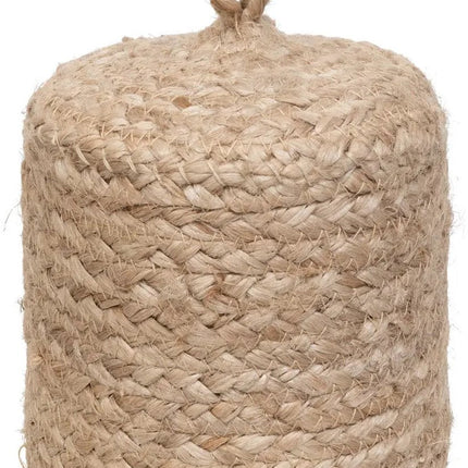 Atmosphera Butée de porte – 1 kg – beige – tissu – poids en jute – 15 cm – cale de porte