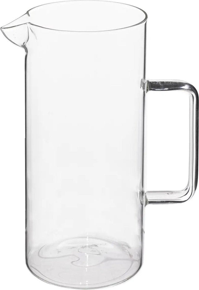 Secret de Gourmet Carafe/pichet à eau avec bec verseur - verre - 1,5 litre - D10 x H22 cm