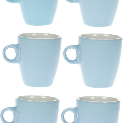 Cosy & Trendy Vicky Gobelet - 19 cl - Ø 7 cm x 8.5 cm - Bleu clair - Lot de 6