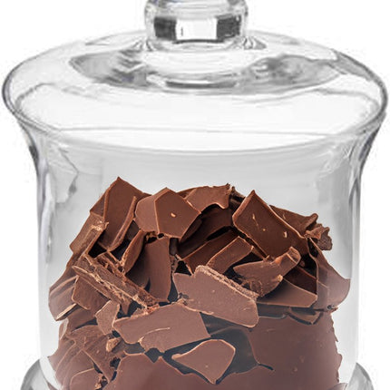 Bocal/boîte à biscuits en verre avec couvercle - 1 litre - Boîtes à biscuits/bonbonnières