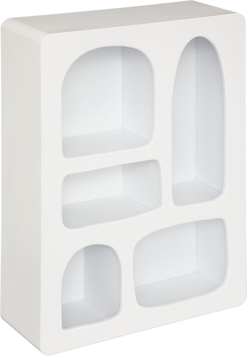 Atmosphera Wandplank Rivi - Wit - 45 x 65 cm