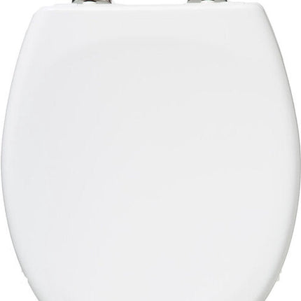 Abattant WC en duroplast blanc, charnières inox
