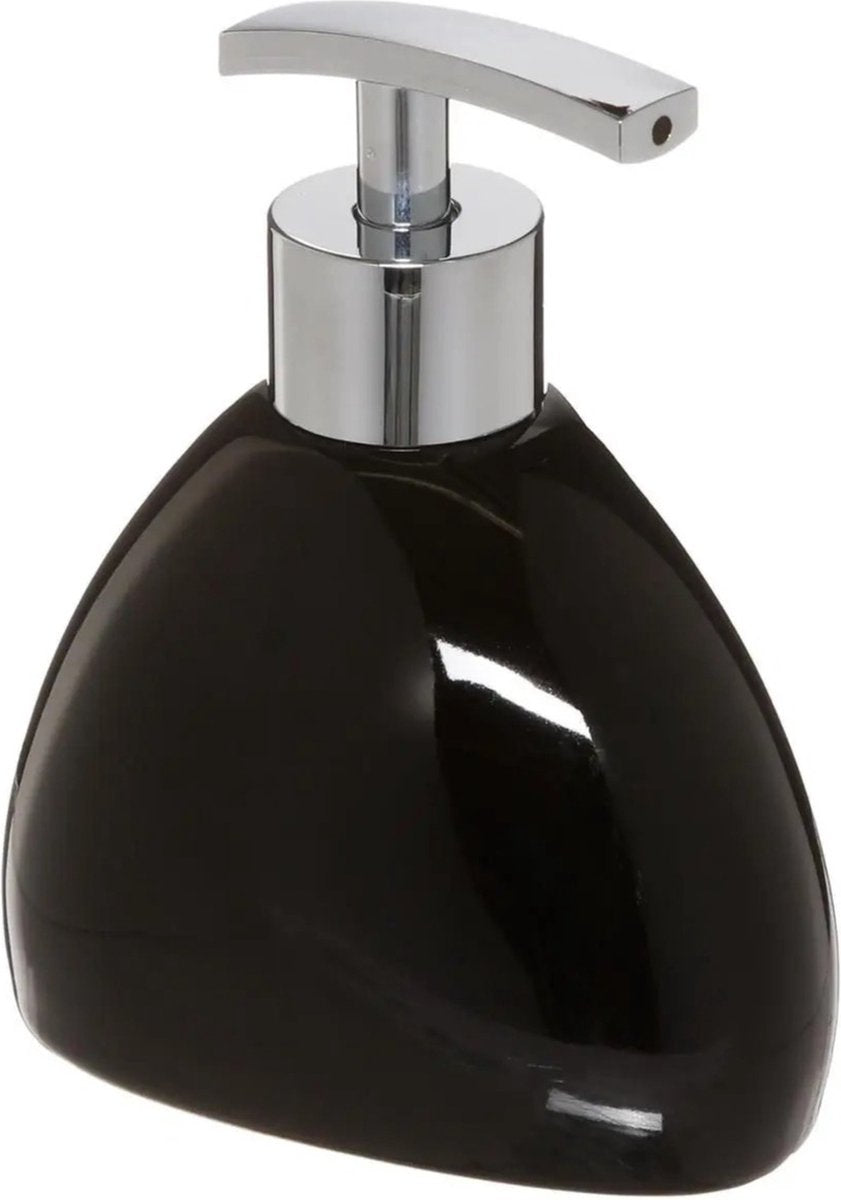 5Five Seifenspender aus Keramik - schwarz - 300 ml