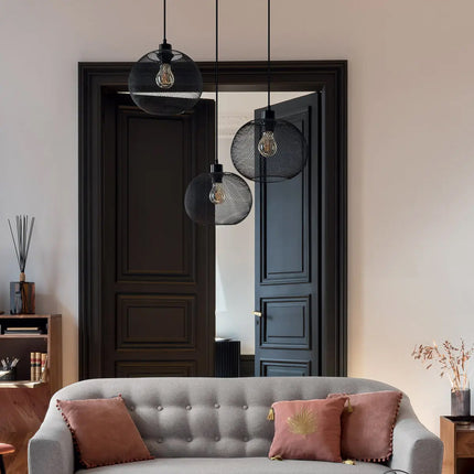 Lampe à suspension Atmosphera balle noire