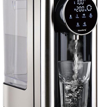 Klausberg KB7880 Distributeur d'eau chaude – 2,7 litres – Commande tactile LED – Contrôle de la température et du volume – 2600W - Distributeur d'eau chaude