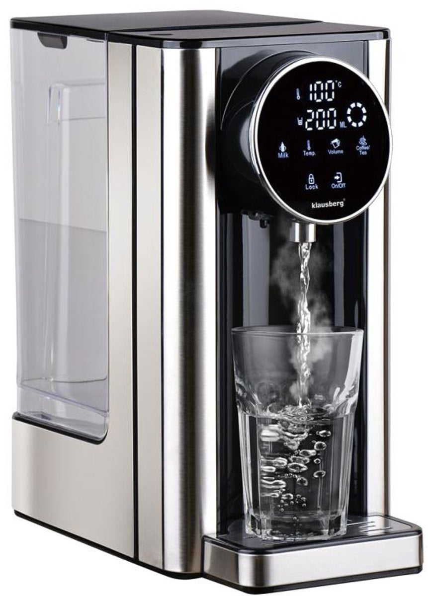 Klausberg KB7880 heetwaterdispenser – 2,7 liter, 7 temperaturen, 2600 W