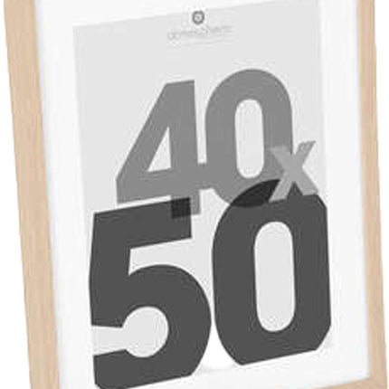 Cadre photo Bois Verre - 40 X 50 CM - Cadre interchangeable avec passe-partout - Cadre affiche en verre
