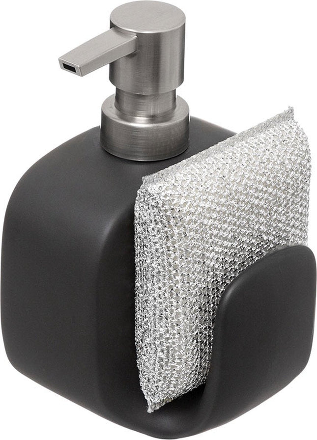 5Five Distributeur de savon en grès avec porte-éponge