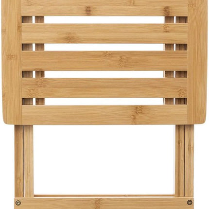 5Five - Table d'appoint pliable - 2x - bois de bambou - L39 x l33 x H44 cm