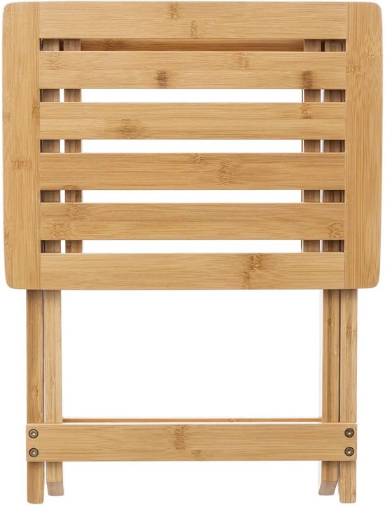 5Five - Beistelltisch klappbar - 2er-Set - Bambusholz - L39 x B33 x H44 cm