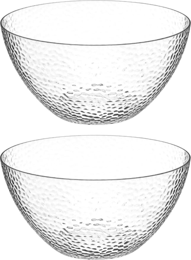 Secret de Gourmet Saladier/plat de service - plastique - D25 cm - Lot de 2