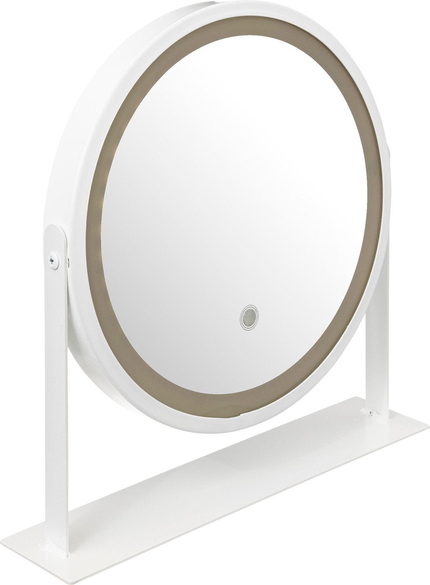 5Five Badezimmer-LED-Spiegel drehbar 34 x 8 x 35 cm – Weiß