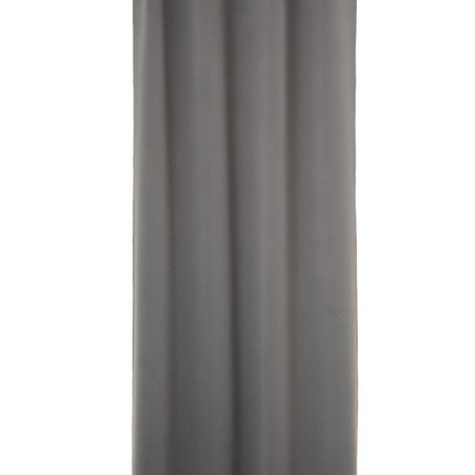 Atmosphera Lot de 2 Rideaux occultants gris 135x240cm - Prêts à poser à œillets - Décoration fenêtre - 2 pièces grises