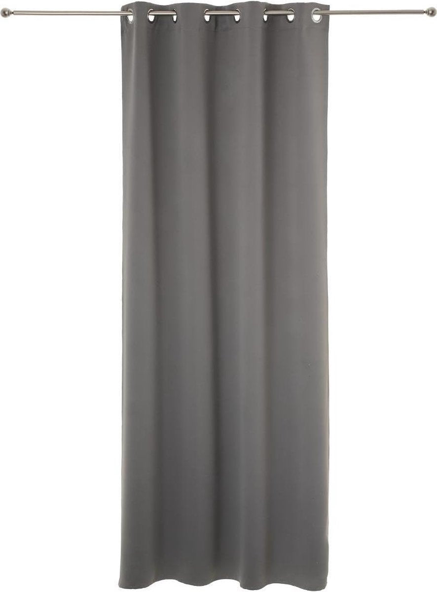 Atmosphera verduisteringsgordijnen grijs, 135 x 240 cm – set van 2 met ringen – foto 2