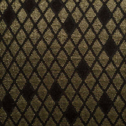 Housse de coussin noir/or brillant 40 x 40 cm
