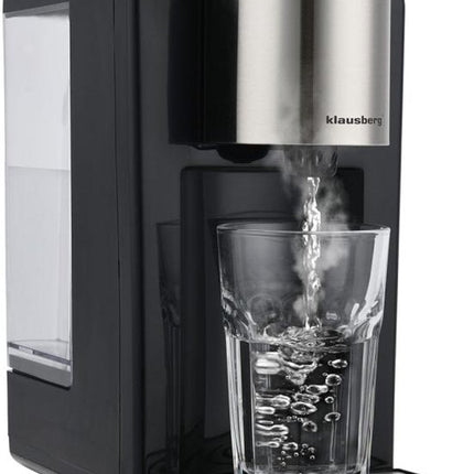 Klausberg KB7878 Distributeur d'eau chaude – 2,2 litres – Contrôle de la température (45-100°C) – Noir et Inox – 2600W - Distributeur d'eau chaude