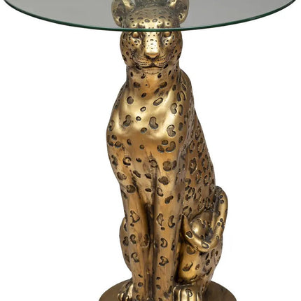 Atmosphera Table d'appoint Léopard Ø40xH52cm