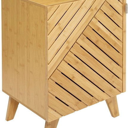 5Five Meuble de salle de bain moderne en bambou avec porte modulable - Idéal pour chaque pièce, grande ou petite
